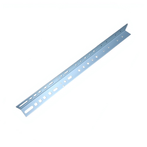 porta de garagem em ferro angular perfurado